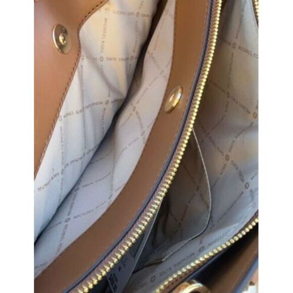 Michael Kors Hope Large Leather Satchel Messenger Bag - Picture 5 of 6